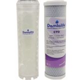 Damlalife Atlas 10'' Kuyu Suyu Filtre Kireç Önleyici Silifoz Blok Karbon Filtre