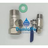 Damlalife Su Arıtma 1/2 Hat Alma Bağlantı Aparatı Ve 1/4 Vana