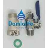 damlalife Su Arıtma 3/8 Hat Alma Bağlantı Aparatı Ve 1/4 Küresel Vana