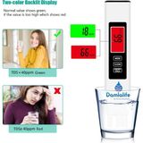 Damlalife Tds Metre Termometreli Su Kalitesi Ölçüm Cihazı 0-9990 ppm Hassas Ölçüm Özellikleriyle