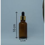 DAMLALIKLI 20 ML 5 ADET AMBER ŞİŞE