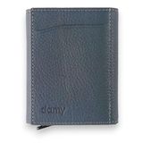 Damy 626MG Gri Hakiki Deri Unisex Mekanizmalı Cüzdan