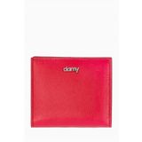 Damy 906 Kırmızı Hakiki Deri RFID Korumalı Kadın Mini Cüzdan