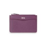 Damy Deri Cüzdan, Kadın Küçük RFID Kartlık, Fermuarlı, Erkek Mekanizmalı İnce, Mıknatıslı, Spor, Kartvizitlik, Mini Kredi Kartlık 904 (Mürdüm)
