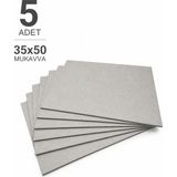 Danacı Kırtasiye 5 Adet 35X50 Mukavva - Gri