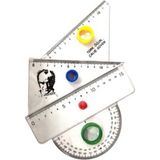 Danacı Kırtasiye Atatürk Baskılı Cetvel Seti 4'lü Türk Öğün Çalış Güven Yazılı - Çok Renkli - 1