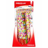 DANACI KIRTASİYE Çiçek Desenli Kurşun Kalem 2B Pensan 6 Adet ST12380
