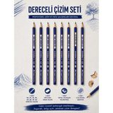Danacı Kırtasiye Dereceli Kalem Set Karakalem Hb,2b,3b,4b,5b,6b,7b,8b Dereceli Kalem Faber-Castell - Siyah