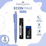 Danacı Kırtasiye Faber-Castell Econ Pale 0,7 Mavi Versatil Kalem+0,7 Uç+Orta Boy Sınav Silgisi