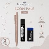 Danacı Kırtasiye Faber-Castell Econ Pale 0,7 Pembe Versatil Kalem+0,7 Uç+Orta Boy Sınav Silgisi