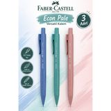 Danacı Kırtasiye Faber-Castell Econ Pale 0,7 Versatil Kalem 3 Adet Set - Çok Renkli