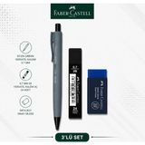 Danacı Kırtasiye Faber-Castell Econ Urban 0,7 Gri Versatil Kalem+0,7 Uç+Orta Boy Sınav Silgisi