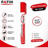 Danacı Kırtasiye Fatih Kırmızı Beyaz Tahta Kalemi Whiteboard Marker Silinebilir Hızlı Kuruyan Düşük Kokulu - -