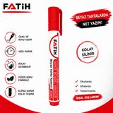 DANACI KIRTASİYE Fatih Kırmızı Beyaz Tahta Kalemi Whiteboard Marker Silinebilir Hızlı Kuruyan Düşük Kokulu ST12513