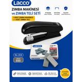 Danacı Kırtasiye Lacco 24/6 Zımba Makinesi ve Zımba Teli Seti 1 Zımba Makinesi 1 Kutu 24/6 Zımba Teli Dayanıklı Metal Mekanizma - Çok Renkli