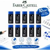 Danacı Kırtasiye Orta Boy Sınav Silgisi 10 Adet Yumuşak Silgi Faber-Castell - Mavi