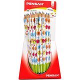 Danacı Kırtasiye Pensan Canavarlar Desenli Kurşun Kalem (96110) - Çok Renkli