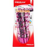 Danacı Kırtasiye Pink Flowers Desenli Kurşun Kalem 2b Pensan 6 Adet - Çok Renkli