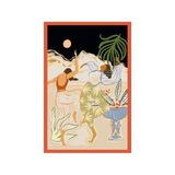 Dancing Under The Moonlight – Ay Işığında Dans Temalı Sanatsal Hediye Kartı& Kartpostal – 10x15 cm