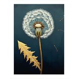 Dandelion Çiçeği Detayı Hediyelik Ahşap Tablo