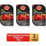 Danet Dana Pastırma I Çemeni Sıyrılmış I Dilimli I 70G x 3 Adet - 1 Adet