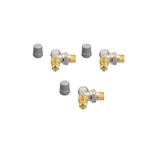 DANFOSS 3 lü Ekonomik Paket Dn15 Termostatik Radyatör Vanası Köşe 013g0003
