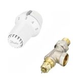 Danfoss Uk Yatay Beyaz Termostatik Radyatör Vanası Gövde+kafa 1/2"