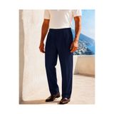 Danger Erkek Baggy Fit Pileli Kumaş Pantolon Lacivert 0172DNGR