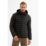 Danger Erkek Çıkarılabilir Kapüşonlu Basic Şişme Mont Siyah-32DNGR-2XL