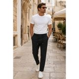 Danger Erkek Comfort Fit Siyah Çizgili Jogger Pantolon Esnek Kumaş 0247DNGR