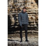 Danger Erkek Dik Yaka Yağmur Ve Rüzgar Geçirmez Puffer Mont Antrasit-775DNGR-2XL