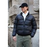 Danger Erkek Oversize Şişme Mont Siyah
