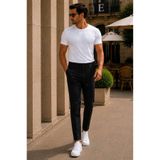 Danger Erkek Premium Poliamid Kumaş Comfort Fit Jogger Siyah Pantolon - 252DNGR