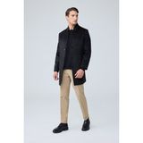 Danger Erkek Relaxed-Fit Premium Yün Kaşe Kaban Siyah 4351DNGR