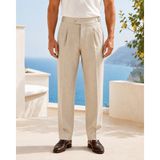 Danger Erkek Viskon Karışımlı Yan Tokalı Pileli Baggy Pantolon Bej 0171DNGR - 36