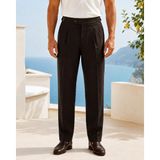 Danger Erkek Viskon Karışımlı Yan Tokalı Pileli Baggy Pantolon Kahverengi 0171DNGR - 34