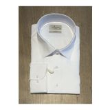 Daniel Bessi Uzun Kollu Slim Fit Basic Pamuklu Beyaz Erkek Gömlek