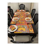 Daniel Home Design Premium | Royal Ortigia Serisi – 25 Parça Amerikan Servis & Runner Masa Seti – 6 Kişilik
