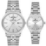 Daniel Klein 8682308439122 Gümüş Classic All Silver Çelik Kordonlu Sevgili Çift Kol Saatleri