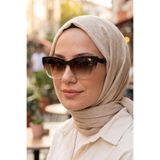 Daniel Klein Acetate Çerçeve Polarize - UV400 Korumalı Kahverengi Renk Orijinal Kadın Güneş Gözlüğü 57 Ekartman DKGG7362C2