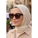 Daniel Klein Acetate Çerçeve Polarize - UV400 Korumalı Kahverengi Renk Orijinal Kadın Güneş Gözlüğü 57 Ekartman DKGG7362C3