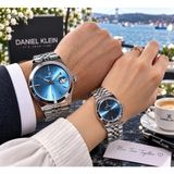 Daniel Klein Çift Kol Saati Şık Özel Kadran Paslanmaz Çelik Kordon Günlük Kullanıma Uygun 30 Metre Suya Dayanıklı - Lacivert