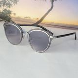 Daniel Klein DK4258P-1 Füme Gümüş Yuvarlak Oval Kadın Güneş Gözlüğü