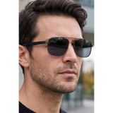 Daniel Klein Erkek Güneş Gözlüğü, Polarize, UV400 Koruma, Metal Çerçeve, Siyah Gri, 57 mm Ekartman, DKGG77C3