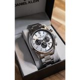 Daniel Klein Exclusive Gümüş Renk Erkek Kol Saati Takvimli Dual Time - Çelik