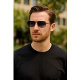 Daniel Klein Gri Camlı Siyah Metal Çerçeve Polarize Erkek Güneş Gözlüğü