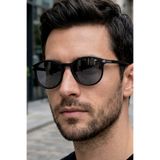 Daniel Klein Handmade Acetate - Polarize - UV400 Korumalı Siyah Renk Erkek Güneş Gözlüğü 49 Ekartman DKG6287C1