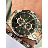 Daniel Klein Hematit Taş Bileklik ve Erkek Kol Saati - Rose Gold - Gümüş