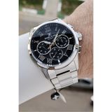 Daniel Klein Kadranı Siyah Kordonu Gümüş Renk 45 mm Erkek Kol Saati