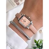 Daniel Klein Minimalist Model Deri Kordon 3 Atm Suya Dayanıklı Özel Tasarım Kadın Kol Saat+Bileklik VS.BLKT.0439 - Standart